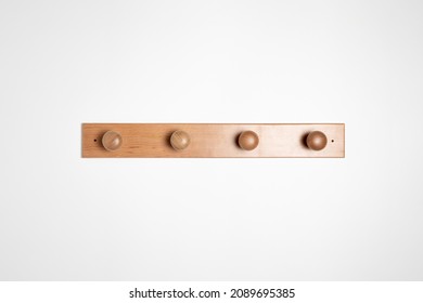 Wooden hanger isolated on white background.High resolution photo.Top view. Mock-up. - Powered by Shutterstock