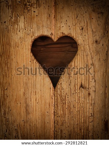 wooden heart. 