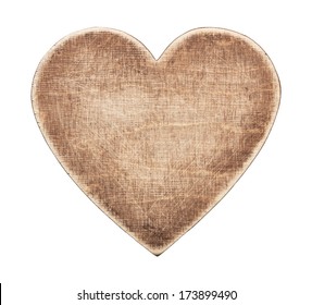 Wooden heart shape board, isolated - Powered by Shutterstock