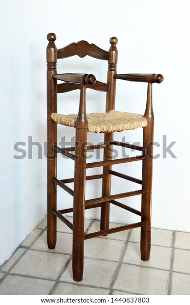 traditional wooden high chair