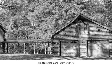 Wooden Home During Foliage Season, New England