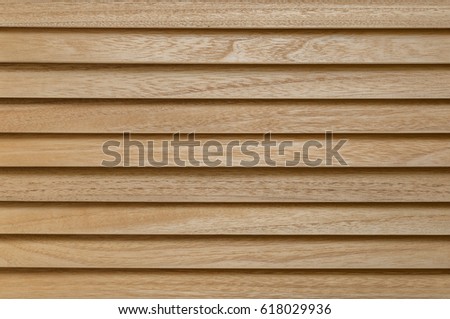 Wooden horizontal jalousie