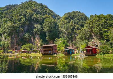 Wooden House At Ipoh Lake, Perak, Malaysia