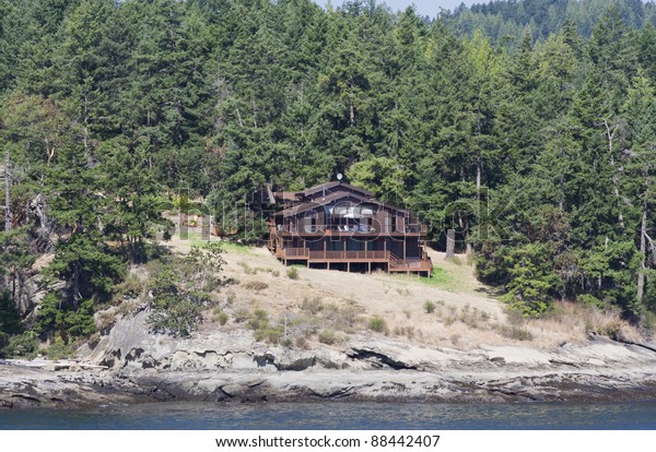 Wooden House On Cliffs Southern Gulf Stock Photo Edit Now 88442407