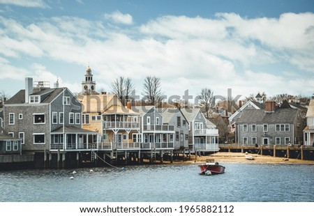 Wooden Houses by the sea in Nantucket