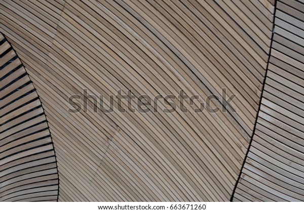 Wooden Interior Wall Ceiling Cladding Stock Photo Edit Now 663671260