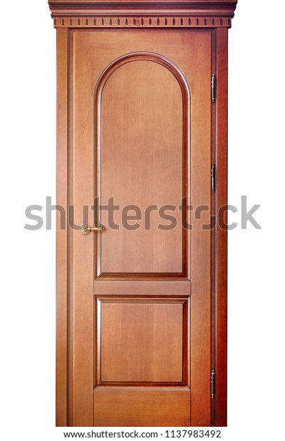 Wooden Interroom Carved Door Door Frame Stock Photo Edit