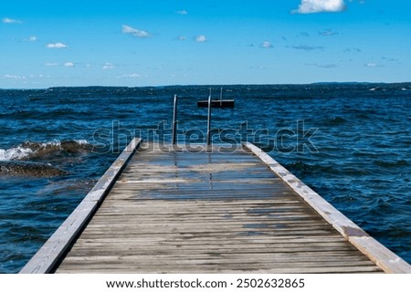 Similar – Image, Stock Photo Bathing ladder on a rock