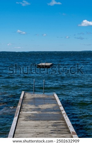 Similar – Image, Stock Photo Bathing ladder on a rock