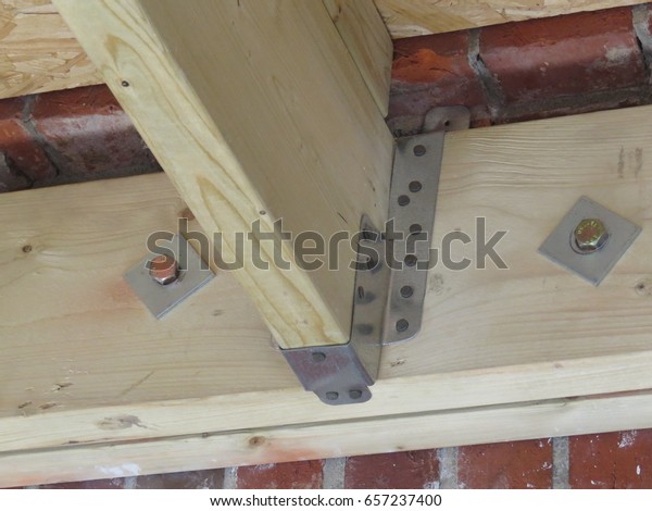 Wooden Joist Hangers Stock Image Download Now