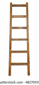Wooden Ladder Isolated On White