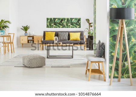 Similar – Image, Stock Photo on the yellow bench