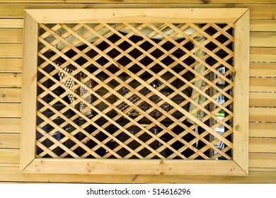 Wooden Lattice Arbor