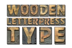 wooden letterpress type phrase isolated on white, a School & Education Photo by Yury Zap