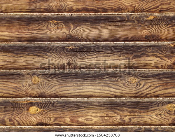 Wooden Log Cabin Texture Interior Design Stock Photo Edit