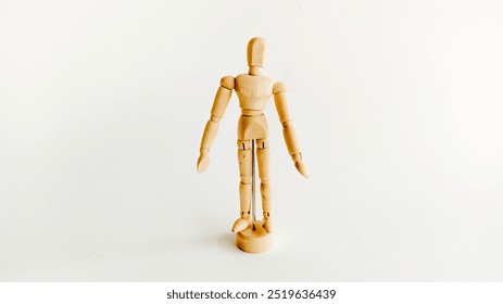 Wooden Mannequin Isolated on White Background - Powered by Shutterstock