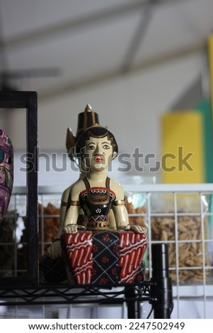 Wooden mask craft from Central Java