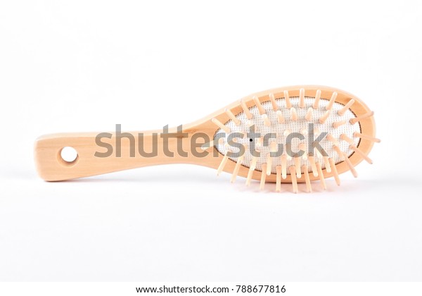 Wooden Massage Hair Brush Oval Hair Stock Photo Edit Now 788677816