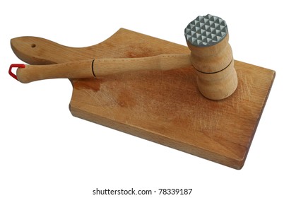 Wooden Meat Mallet. Kitchen Mallet.