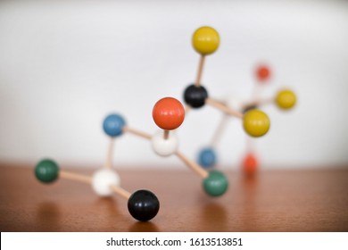 A Wooden Molecular Model Display