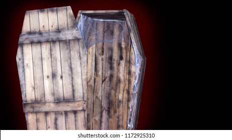 Wooden Old Coffin, Halloween