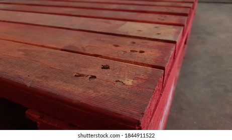 A wooden pallet that was nailed into the wood - Shutterstock ID 1844911522
