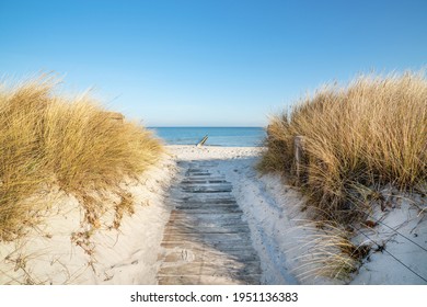 Wooden Path To The Sea - Dunes, Sand And Sea