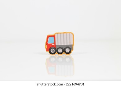 wooden pazels with vehicle motifs. educational pazels for kids. - Shutterstock ID 2221694931