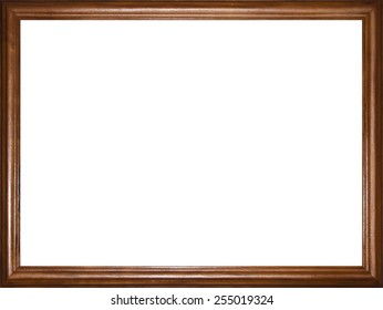 Wooden Photo Frame As The Background