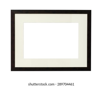 Wooden Picture Frame On White Background Stock Photo 289704461