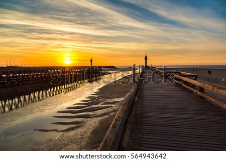 Similar – Image, Stock Photo Norman Coast Normandie