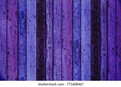 Wooden Planking Background In Colors Of The Year 2018, Ultra Violet Pantone