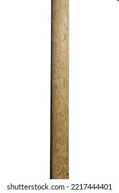 wooden pole isolated on white background. High quality photo