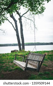 Wooden Porch Swing