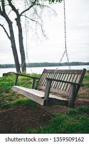 Wooden Porch Swing