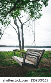 Wooden Porch Swing