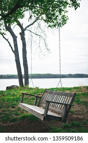 Wooden Porch Swing