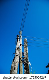 Wooden Power Pole Wooden Power Pole