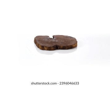 a wooden prop used to decorate or place things on top of it. An empty platform for display products, food and design
