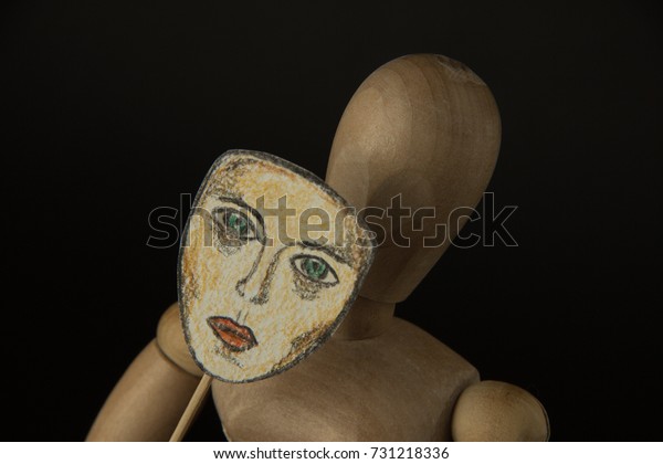 wooden puppet doll