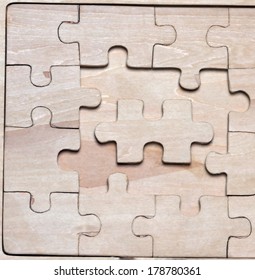 wooden puzzles. background - Shutterstock ID 178780361