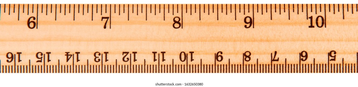 Wooden Ruler School Ruler Pencil Stock Photo 1632650380 | Shutterstock