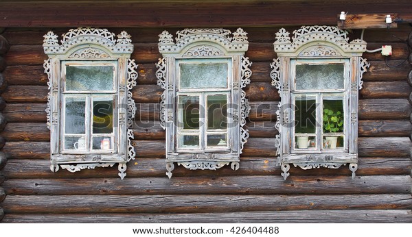 Wooden rustic Russian\
house