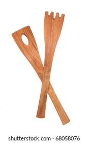 Wooden Salad Tongs