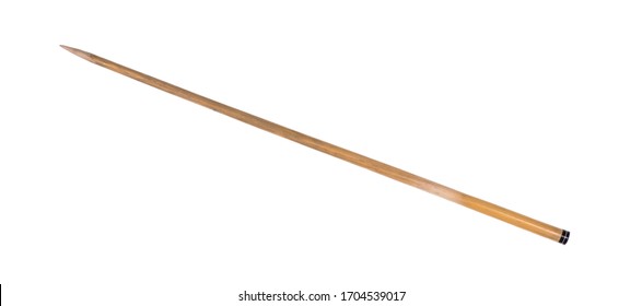 wooden school pointer isolated on white background - Shutterstock ID 1704539017