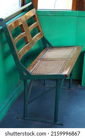 Wooden Seats On Hong Kong Tram