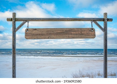 Wooden Beach Signs High Res Stock Images Shutterstock