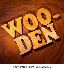 Wooden - Single Word By Wood Letters