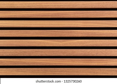 Wooden Slats. Natural Wood Lath Line Arrange Pattern Texture Background