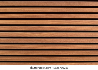 Wooden Slats. Natural Wood Lath Line Arrange Pattern Texture Background